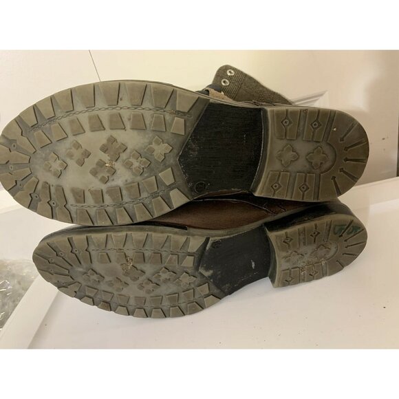 Franco Fortini Men’s Sz 12 Ankle Boots Mate 2 Laces Brown Leather‎ - Picture 9 of 10